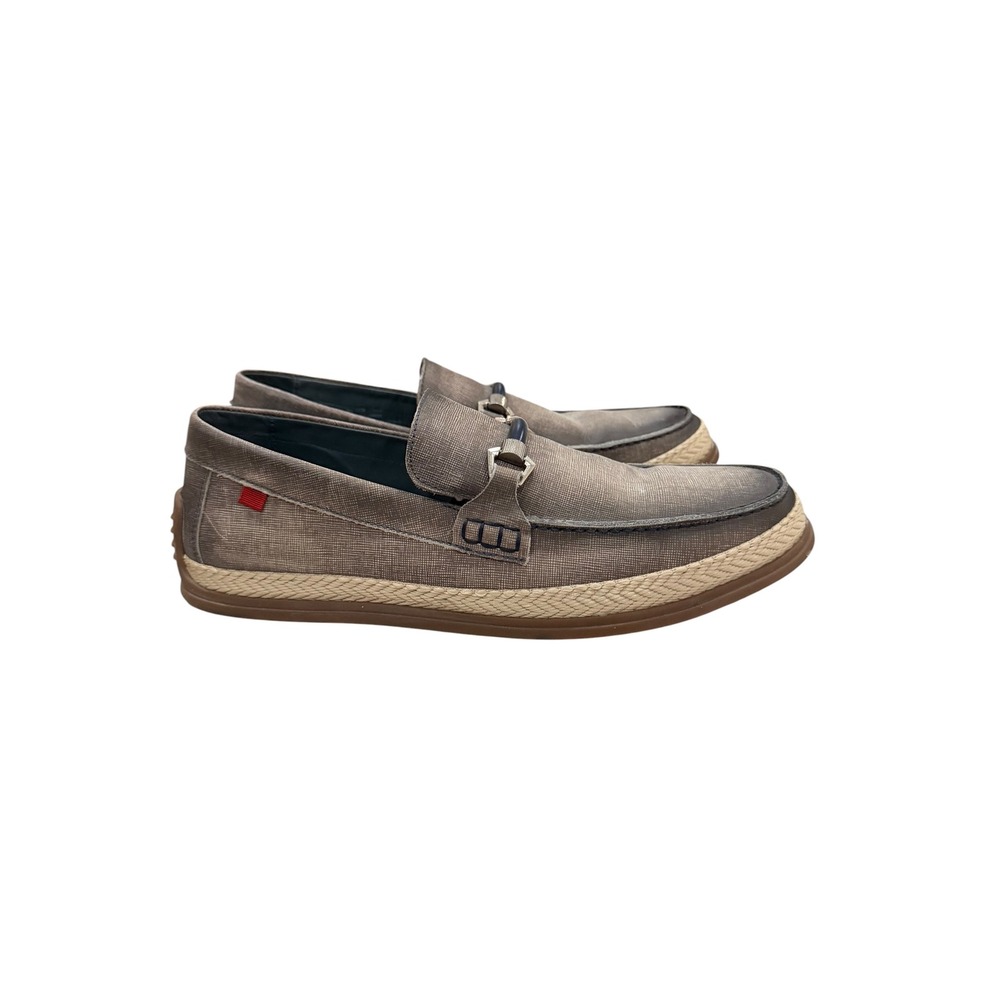 Marc Joseph Men's 11.5 New York Gray Bit Buckle Rope Boat Espadrille Shoes
